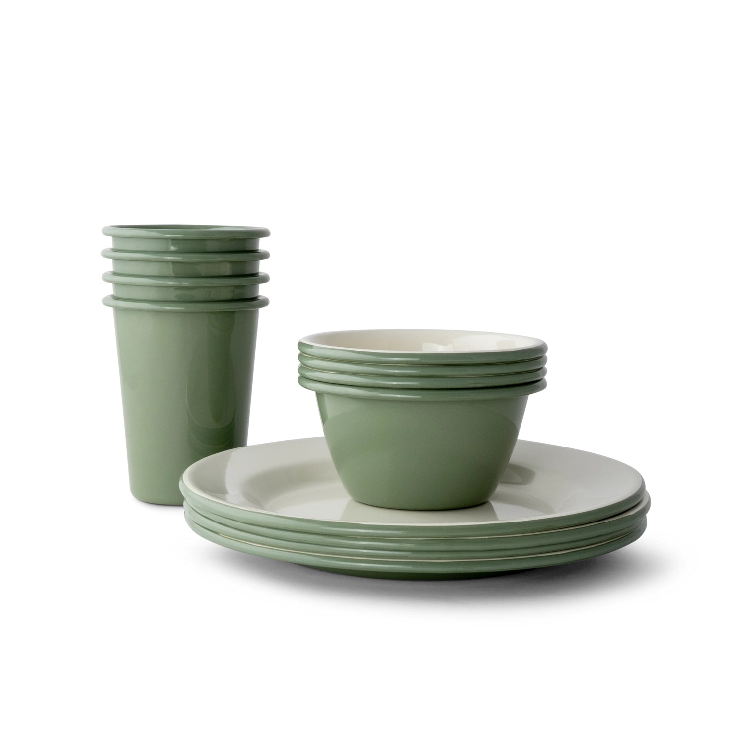 LUVA Emaillegeschirr-Set mit Becher – Campo Libre