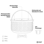 ENZO steaming basket
