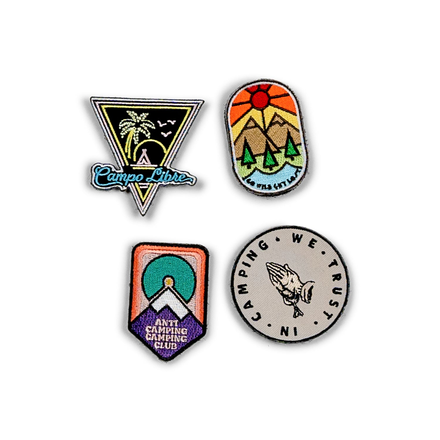 CAMPING VELCRO PATCHES (set of 4)
